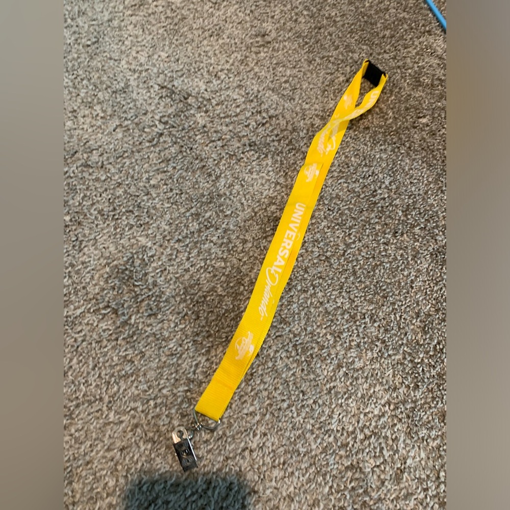 Universal Studios Yellow Lanyard EUC